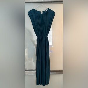 H&M Teal Pleated Dress